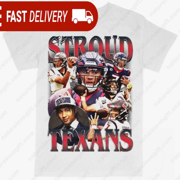 CJ Stroud Houston Texans Bootleg Shirt Retro Graphic NFL Gift - available at - rugbyfanstore.com