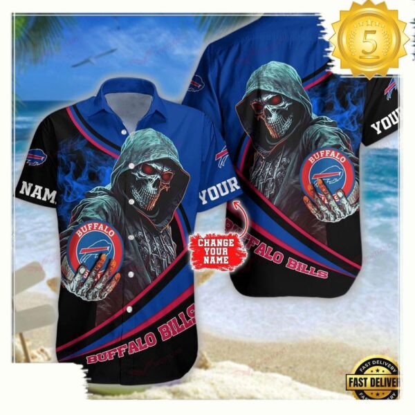 Custom Name Buffalo Bills NFL Hawaiian Shirt - available at - rugbyfanstore.com