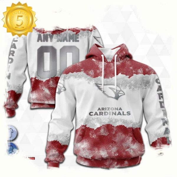 Custom Name Number NFL Arizona Cardinals Color 3D Hoodie New Design - available at - rugbyfanstore.com