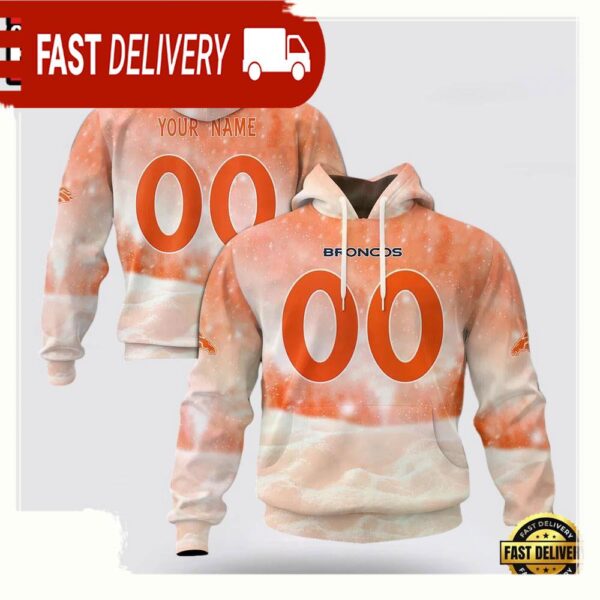 Custom Name Number NFL Denver Broncos Spirit 3D Hoodie New Design - available at - rugbyfanstore.com