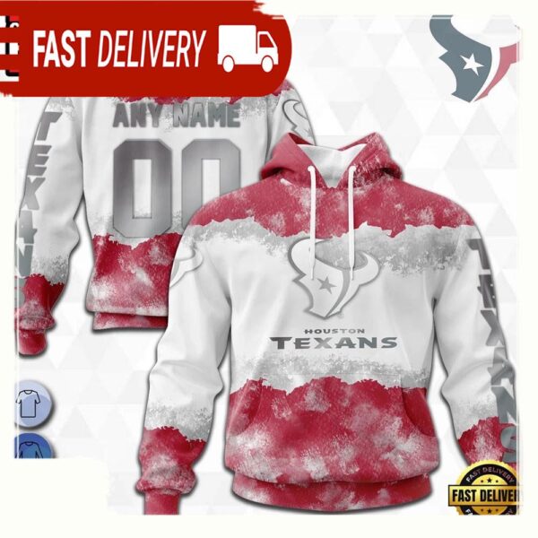 Custom Name Number NFL Houston Texans Color 3D Hoodie New Design - available at - rugbyfanstore.com