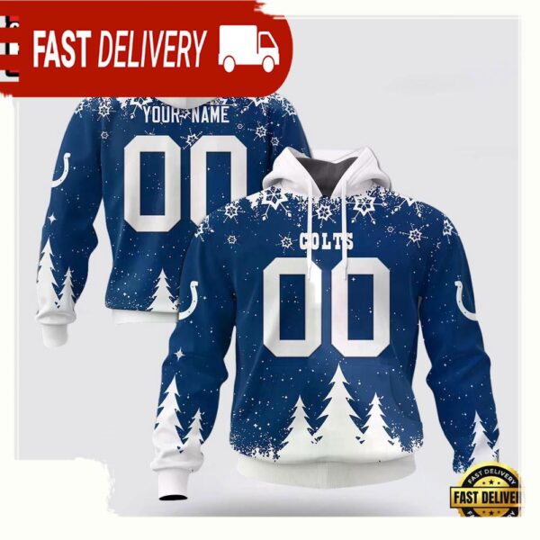 Custom Name Number NFL Indianapolis Colts Spirit 3D Hoodie New Design - available at - rugbyfanstore.com