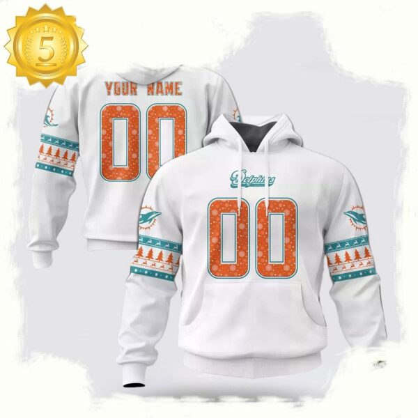 Custom Name Number NFL Miami Dolphins Spirit 3D Hoodie New Design - available at - rugbyfanstore.com