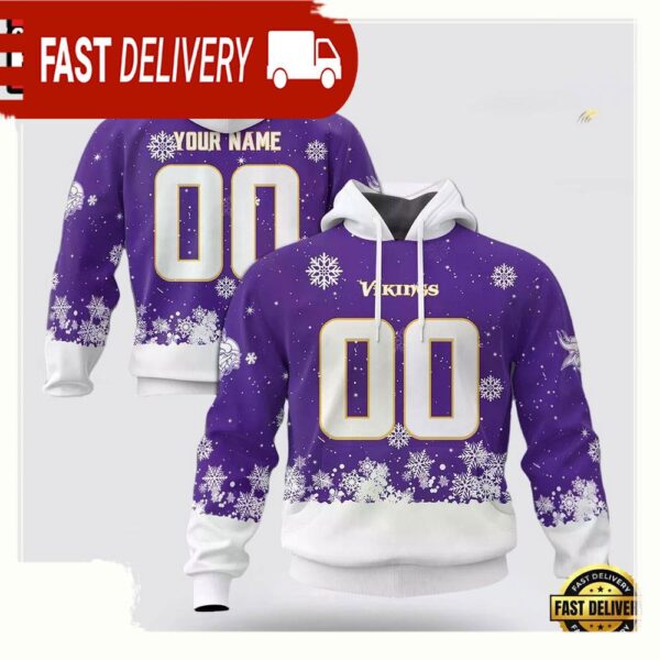 Custom Name Number NFL Minnesota Vikings Spirit 3D Hoodie New Design - available at - rugbyfanstore.com