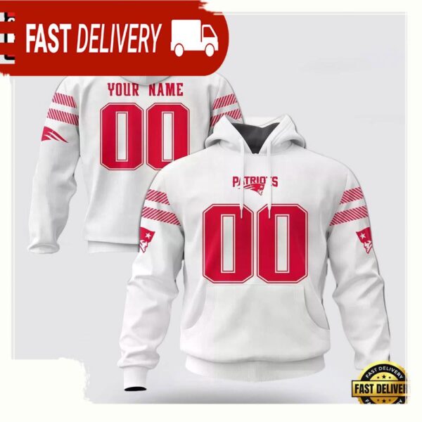 Custom Name Number NFL New England Patriots Spirit 3D Hoodie New Design - available at - rugbyfanstore.com