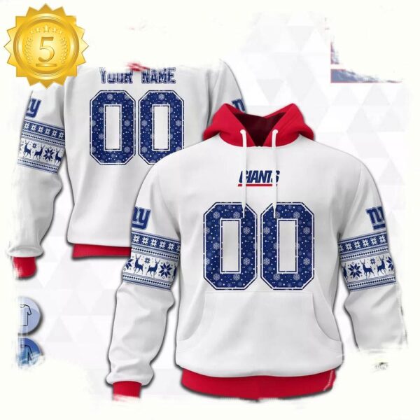 Custom Name Number NFL New York Giants Spirit 3D Hoodie New Design - available at - rugbyfanstore.com