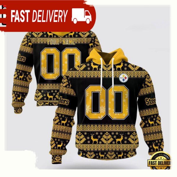 Custom Name Number NFL Pittsburgh Steelers Spirit 3D Hoodie New Design - available at - rugbyfanstore.com