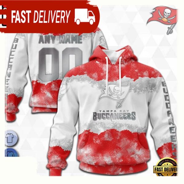 Custom Name Number NFL Tampa Bay Buccaneers Color 3D Hoodie New Design - available at - rugbyfanstore.com