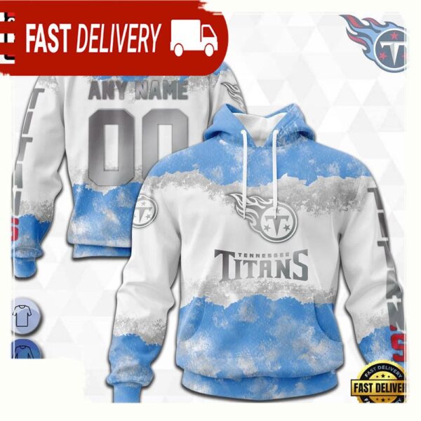 Custom Name Number NFL Tennessee Titans Color 3D Hoodie New Design - available at - rugbyfanstore.com