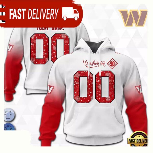 Custom Name Number NFL Washington Commanders Spirit 3D Hoodie New Design - available at - rugbyfanstore.com