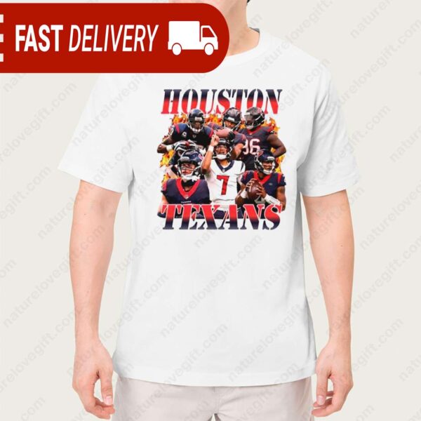 Houston Texans Player Bootleg Graphic NFL Shirt - available at - rugbyfanstore.com