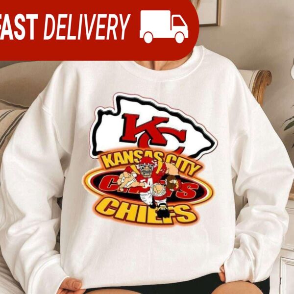 Kansas City Chiefs Mascot Football NFL Sweatshirt Gifts for Fans - available at - rugbyfanstore.com