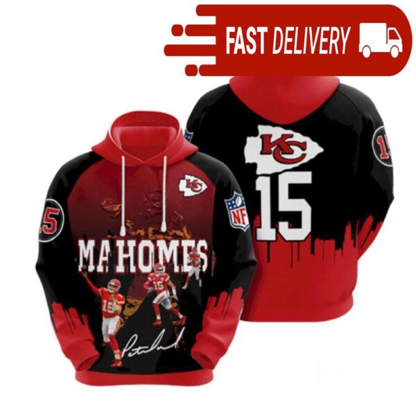 Kansas City Chiefs Patrick Mahomes NFL Hoodie Gifts for Fans - available at - rugbyfanstore.com