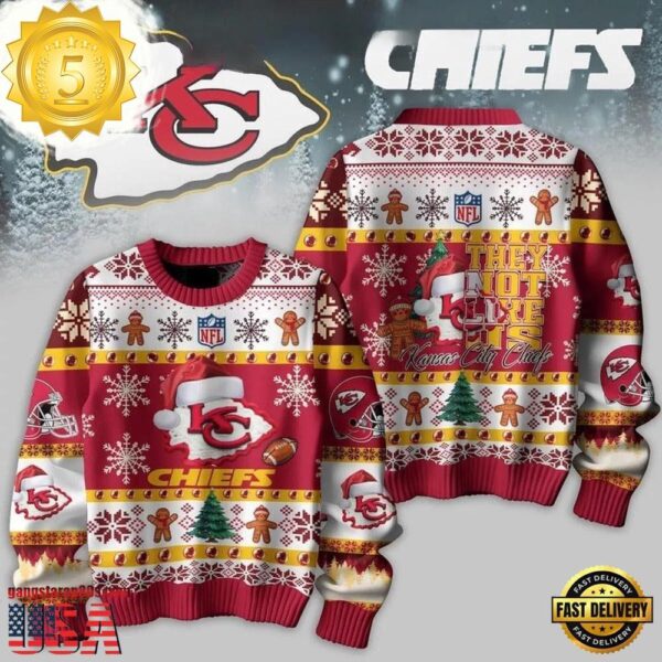 Kansas City Chiefs They Not Like Us Chiefs NFL Ugly Christmas Sweater - available at - rugbyfanstore.com