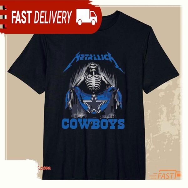 Metallica Band Cowboys NFL Unisex T Shirt - available at - rugbyfanstore.com