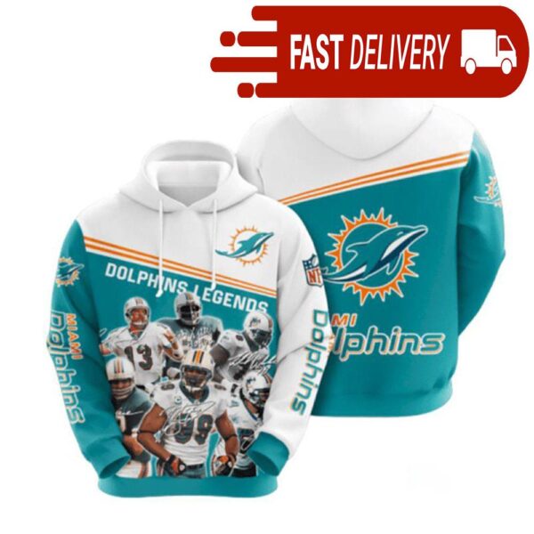 Miami Dolphins Football Team NFL Hoodie Gifts for Fans - available at - rugbyfanstore.com