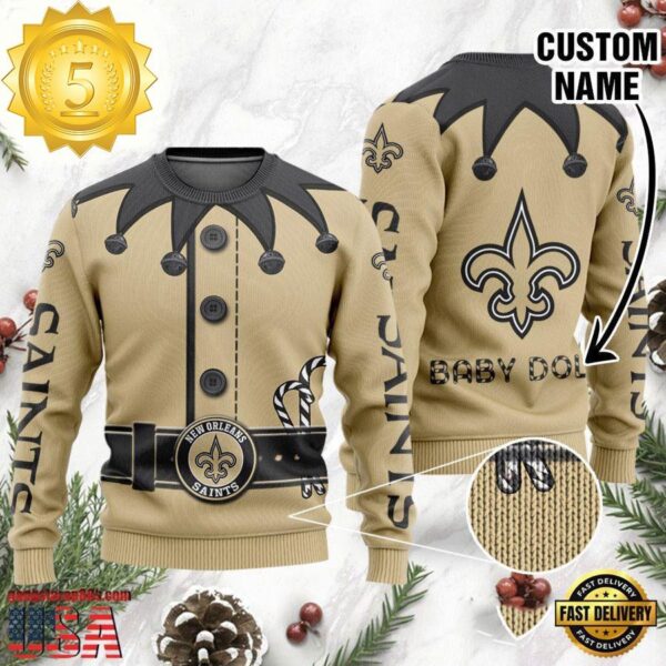 New Orleans Saints Grinch NFL Ugly Christmas Sweaters - available at - rugbyfanstore.com