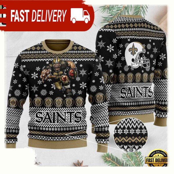 New Orleans Saints NFL Christmas Ugly Sweater For Men Women - available at - rugbyfanstore.com