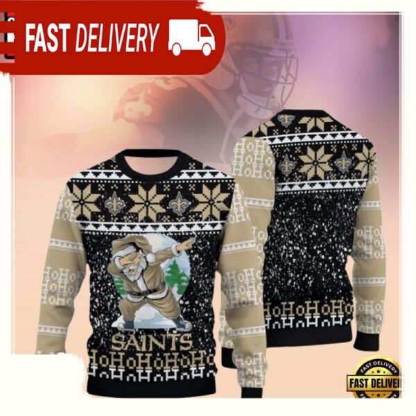 New Orleans Saints NFL Merry Xmas Funny Ugly Sweater - available at - rugbyfanstore.com