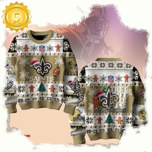 New Orleans Saints NFL New Orleans Saints Ugly Christmas Sweaters - available at - rugbyfanstore.com