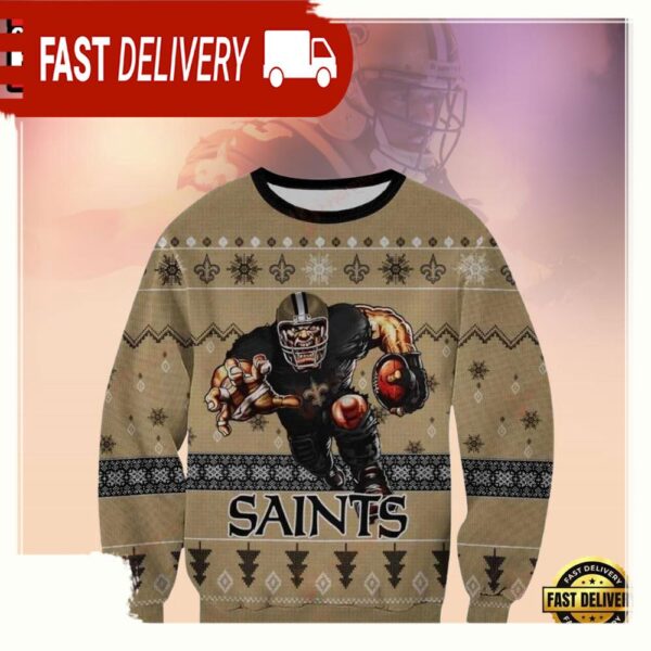 New Orleans Saints Players Football NFL Ugly Christmas Sweater - available at - rugbyfanstore.com