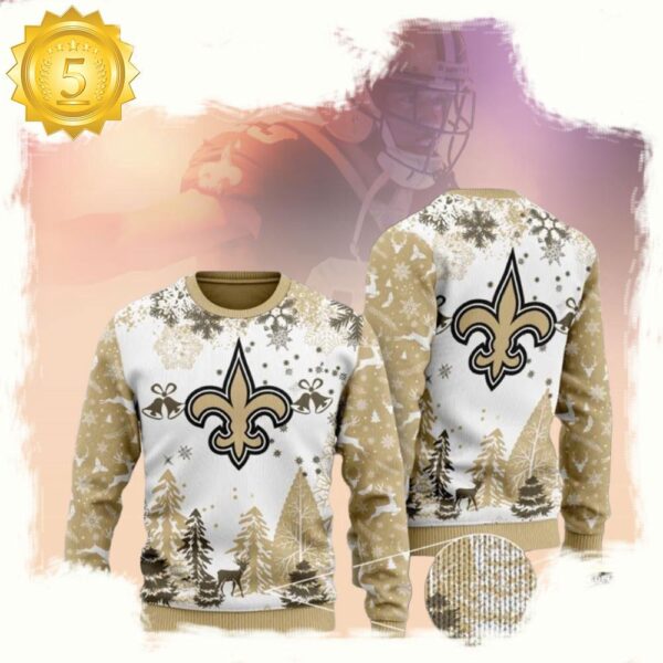 New Orleans Saints Special NFL Christmas Ugly Sweater - available at - rugbyfanstore.com