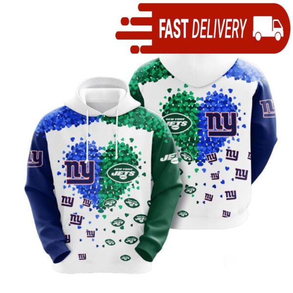 New York Giants And New York Jets NFL Hoodie Gifts for Fans - available at - rugbyfanstore.com