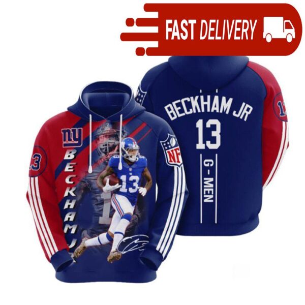 New York Giants Beckham Jr NFL Hoodie Gifts for Fans - available at - rugbyfanstore.com