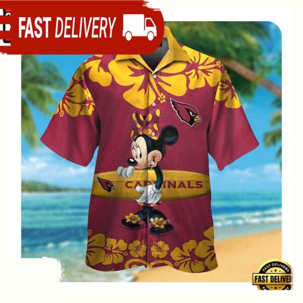 NFL Arizona Cardinals x Minnie Mouse Hawaii Shirt Summer Shirt For Men Women - available at - rugbyfanstore.com