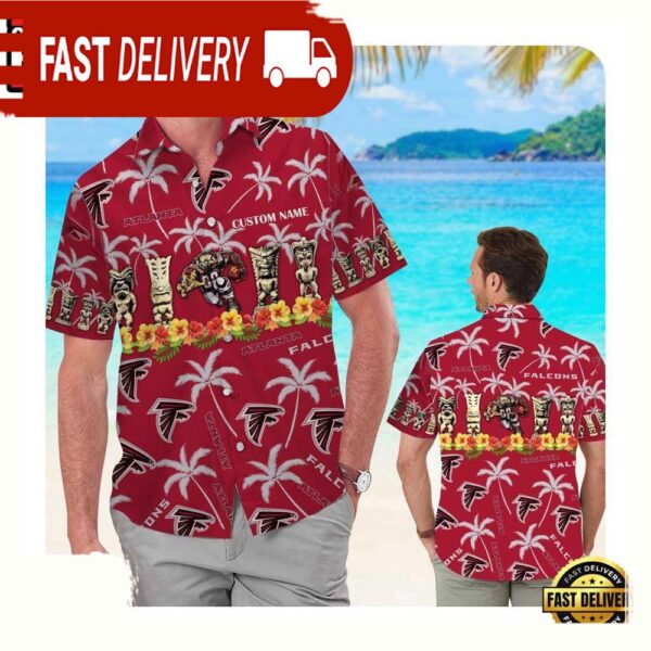 NFL Atlanta Falcons Custom Name Hawaii Shirt Summer Shirt For Men Women - available at - rugbyfanstore.com