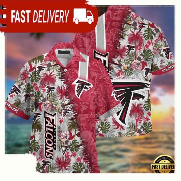 NFL Atlanta Falcons Football Aloha Hawaiian Shirt - available at - rugbyfanstore.com