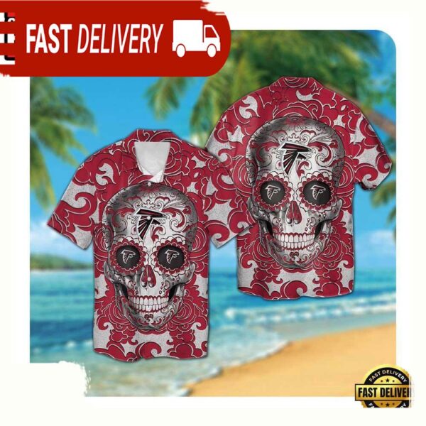 NFL Atlanta Falcons Sugar Skull Hawaii Shirt For Men Women - available at - rugbyfanstore.com