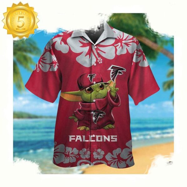 NFL Atlanta Falcons x Baby Yoda Hawaii Shirt Summer Shirt For Men Women - available at - rugbyfanstore.com