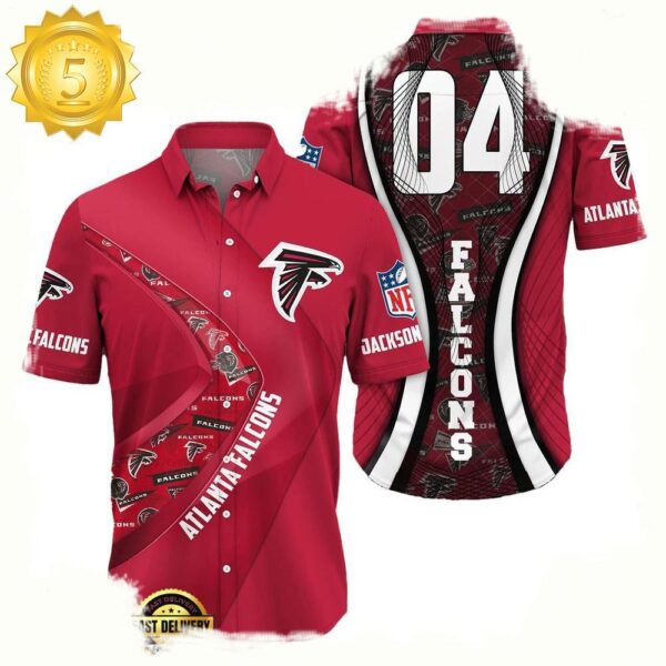 NFL Atlanta FalconsCustom Name Number New Design Hawaiian Shirt For Men Women - available at - rugbyfanstore.com