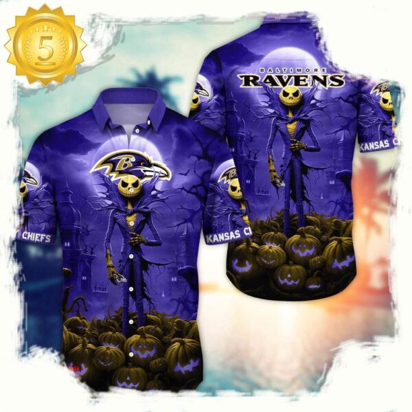 NFL Baltimore Ravens Hawaiian Shirt For Men Women - available at - rugbyfanstore.com