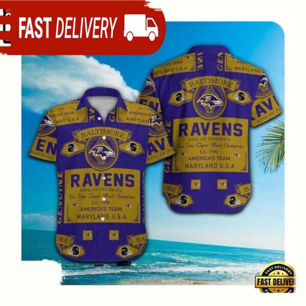 NFL Baltimore Ravens Summer New Hawaii Shirt For Men Women - available at - rugbyfanstore.com