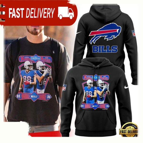 NFL Buffalo Bills Exclusive Dawson Knox And Dalton Kincaid Double Trouble New Design 3D Hoodie - available at - rugbyfanstore.com