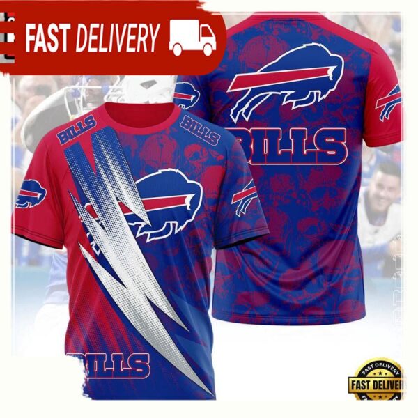 NFL Buffalo Bills Logo All Over Print T Shirt - available at - rugbyfanstore.com