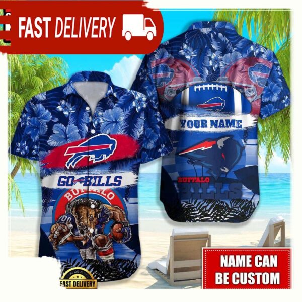 NFL Buffalo Bills Mascot Football Hawaiian Shirt For Men Women - available at - rugbyfanstore.com