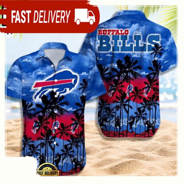 NFL Buffalo Bills Retro Aloha Shirts For Men Women - available at - rugbyfanstore.com