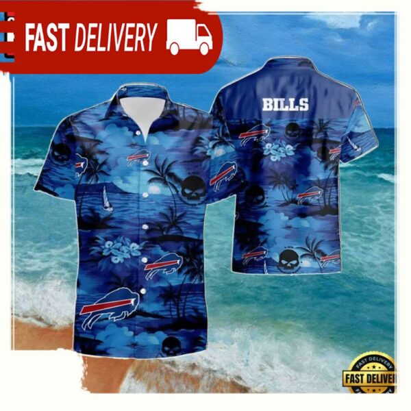 NFL Buffalo Bills Summer Hawaiian Shirt Tropical Nights - available at - rugbyfanstore.com