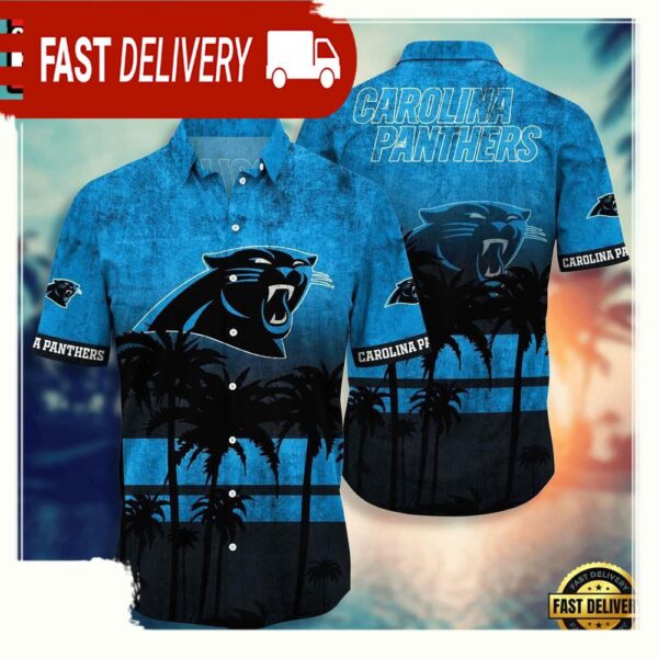 NFL Carolina Panthers Hawaiian Shirt - available at - rugbyfanstore.com