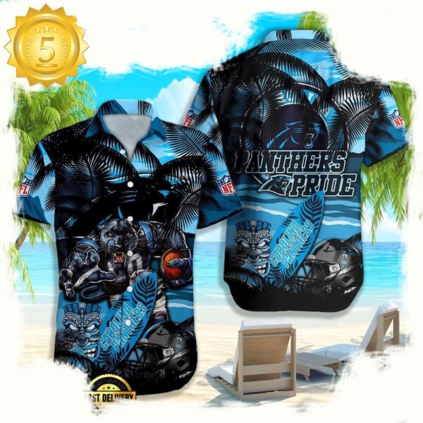 NFL Carolina Panthers Hawaiian Shirt For Men Women - available at - rugbyfanstore.com