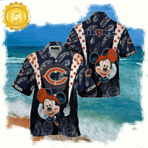 NFL Chicago Bears Mickey Mouse Summer Hawaiian Shirt - available at - rugbyfanstore.com