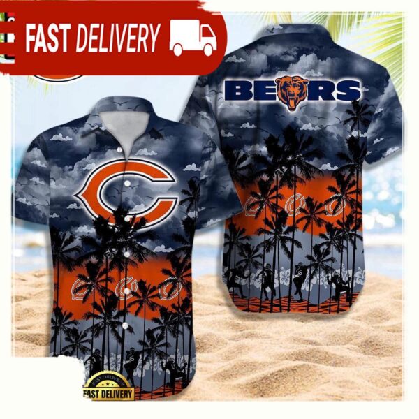 NFL Chicago Bears Retro Aloha Shirts For Men Women - available at - rugbyfanstore.com