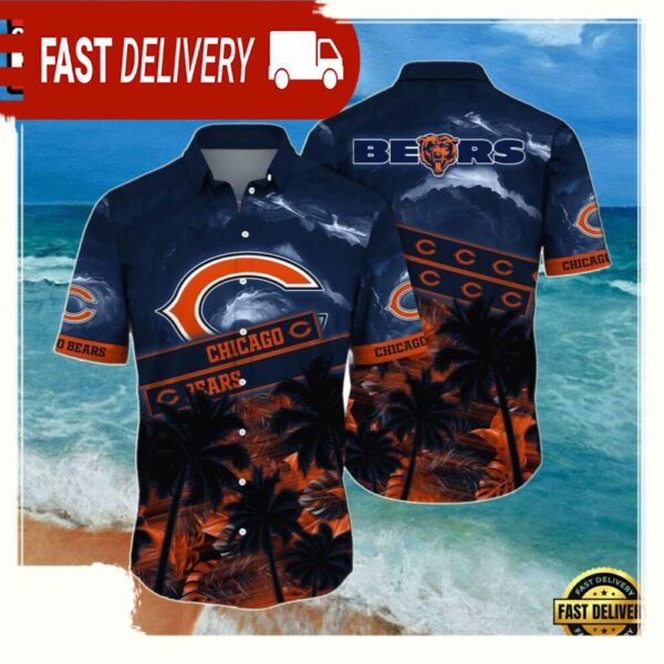 NFL Chicago Bears Summer Hawaiian Shirt Sun Kissed Aloha - available at - rugbyfanstore.com