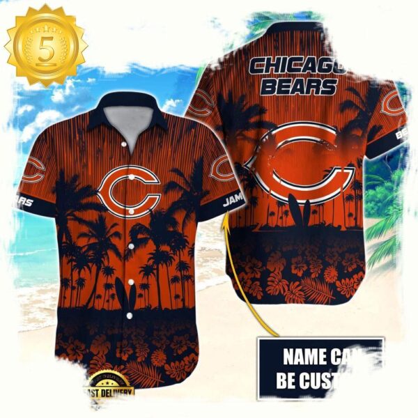 NFL Chicago Bears Vintage Style Custom Aloha Shirts For Men Women - available at - rugbyfanstore.com