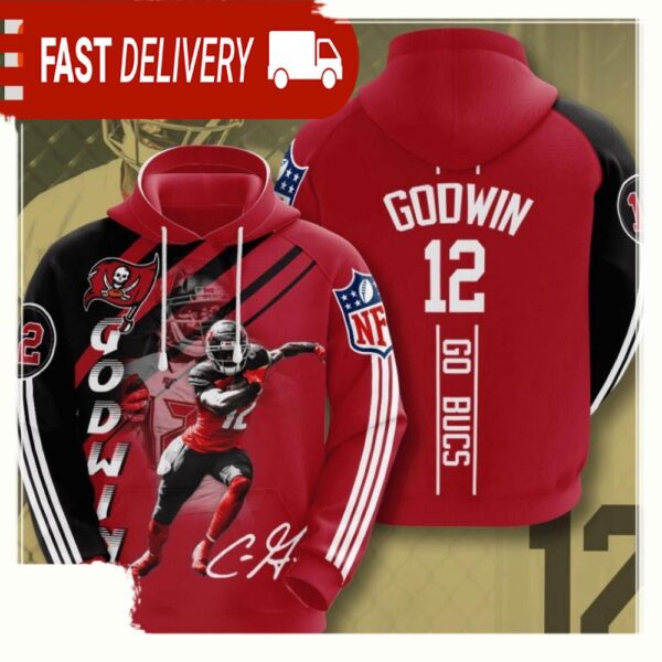 NFL Chris Godwin Tampa Bay Buccaneers 3D Printed Hoodie Shirt - available at - rugbyfanstore.com