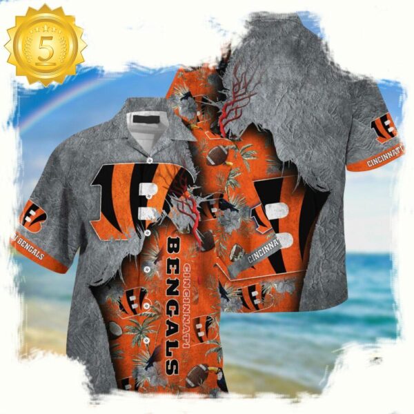 nfl cincinnati bengals football Team Logo New Design hawaii shirt - available at - rugbyfanstore.com