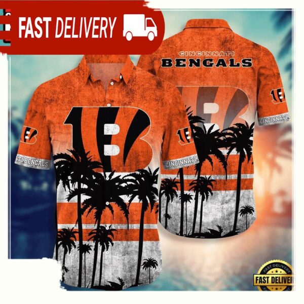 NFL Cincinnati Bengals Hawaiian Shirt - available at - rugbyfanstore.com